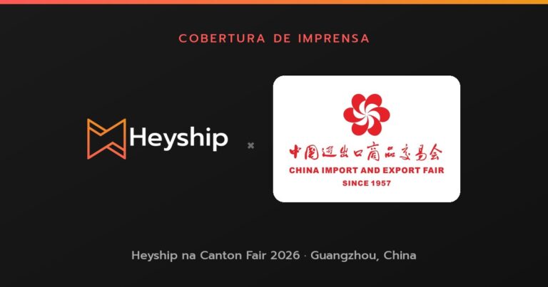 Logo da Heyship e logo oficial da Canton Fair 2026, evento de 15 de outubro a 4 de novembro em Guangzhou, China